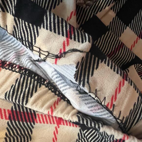 Nova Check Designer Inspired Leggings Full Length One Size M L XL Plaid Striped - Picture 5 of 5